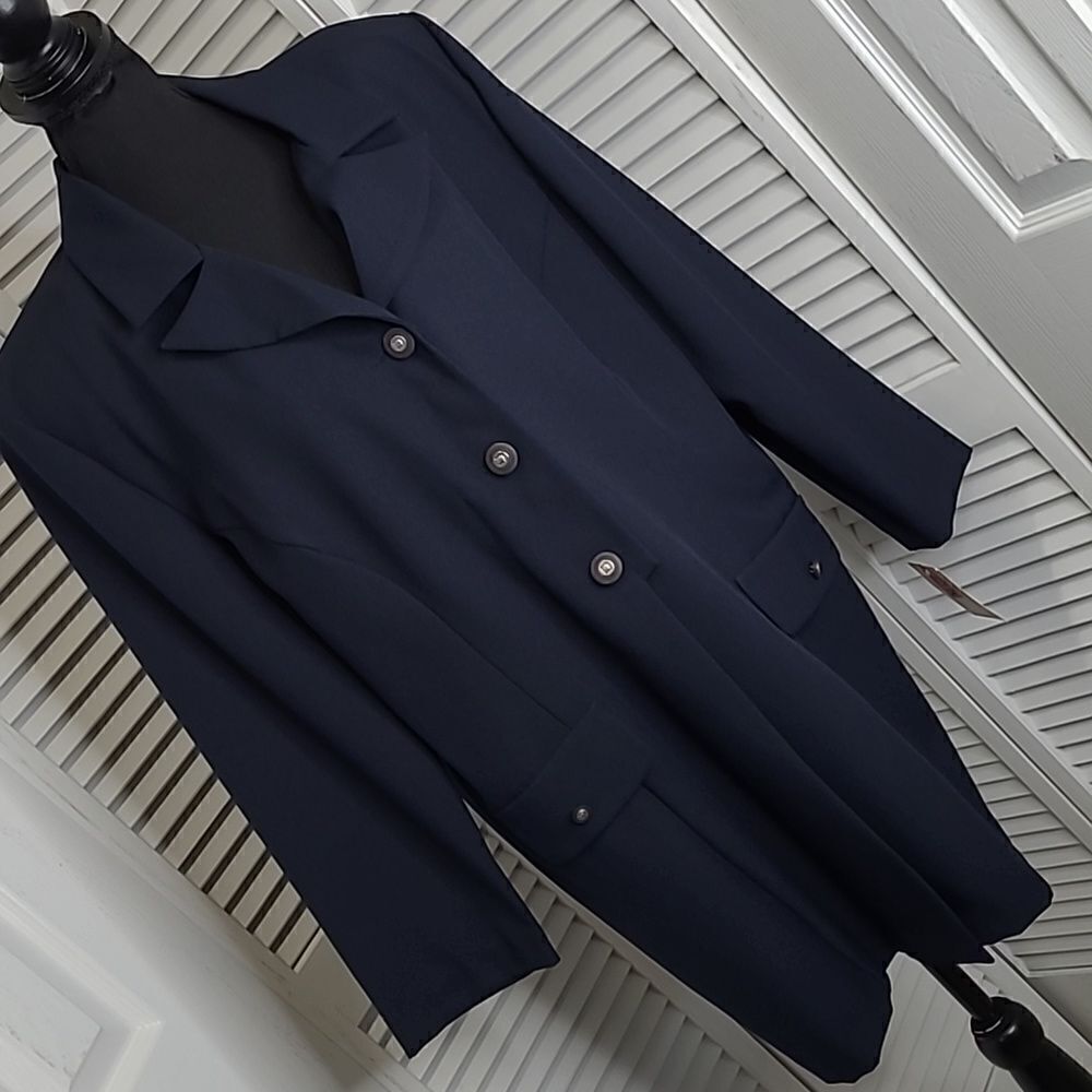 WillowRidge sz 20P midi dress coat navy